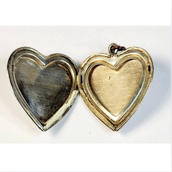 Vintage Silver Tone Masonic Heart Locket Pendant - Picture 5 of 7